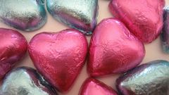 Chocolate Hearts candy Food