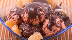 Chocolate ice cream dessert
