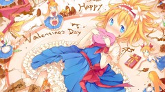 Chocolate valentine Ribbons valentines day blondes blue eyes 