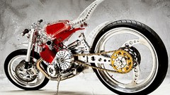 Choppers motorbikes assembled bikes