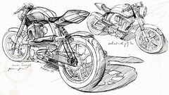 Choppers motorbikes assembled bikes