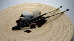 Chopsticks on stumpop backoh