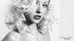 Christina Aguilera monochrome singers