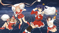 Christmas Anime anime girls blue eyes chuunibyou demo koi ga 