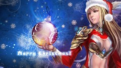Christmas Anime anime girls ecchi soft shading Santa outfit 