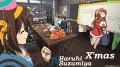 Christmas Anime asahina mikuru nagato yuki suzumiya haruhi the 