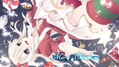 Christmas Anime long hair ecchi underwear panties thigh highs 