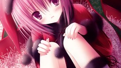Christmas Anime pink hair pink eyes anime girls ro-kyu-bu 