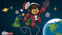 Christmas astronauts monkeys outer space thinkgeek