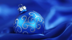 Christmas blue background