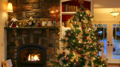 Christmas fireplaces