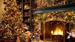 Christmas fireplaces