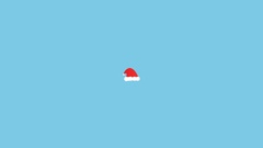 Christmas hats minimalistic artwork