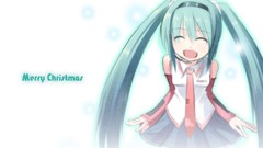 Christmas hatsune miku vocaloid