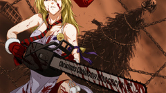 Christmas long hair purple