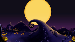 Christmas tombstones pumpkins Space