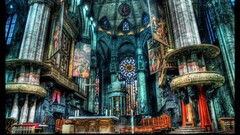 Church Milan milan cathedral Cathedral hdr architecture Italy