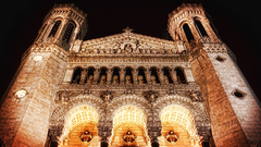 Churches night architecture