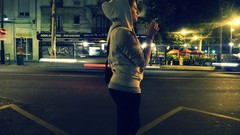 Cigarettes cityscapes hooded