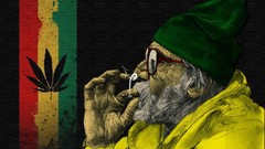 Cigarettes Jamaica marijuana smoking rasta minimalistic