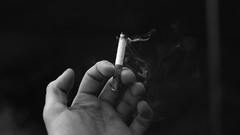 Cigarettes monochrome smoking