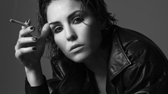 Cigarettes monochrome smoking noomi rapace