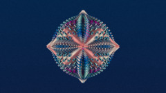 cinema 4d render abstract cgi digital art blue background