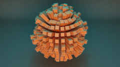 cinema 4d render abstract digital art Simple Background cgi