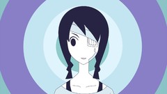 Circles anime girls bandages short hair braids sayonara 