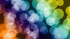 Circles bokeh multicolor