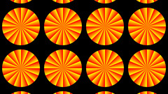 Circles oranges illusions optical