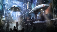 Cities artwork futuristic