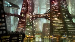 Cities artwork futuristic