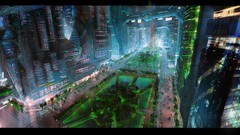 Cities artwork futuristic