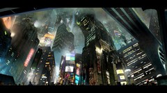 Cities artwork futuristic