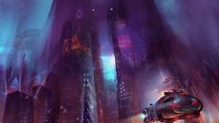 Cities artwork futuristic