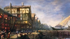 Cities cityscapes artwork the witcher 3 wild hunt video games