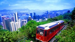 Cities cityscapes trains