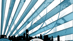 City abstract vector