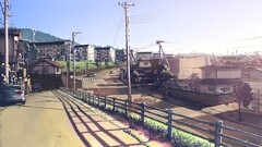 City cityscape Anime artwork