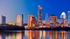 City cityscape Austin (Texas) Texas USA reflection water