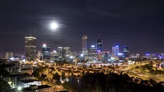 City cityscape Perth night Australia City Lights
