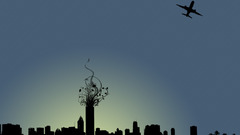 City cityscapes silhouettes buildings