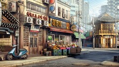 City Korean Anime urban vehicle