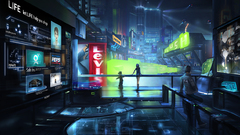 City Lights cityscapes futuristic