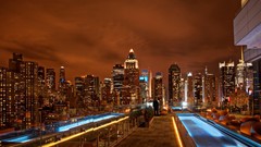 City Lights cityscapes new york city