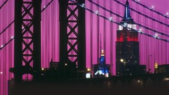 City Lights Empire State Building Bridges bing new york city