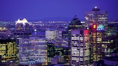 City lights Montreal quebec
