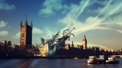 City London abstract shapes