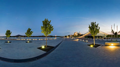 City street Trees lights